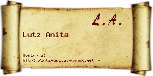 Lutz Anita névjegykártya